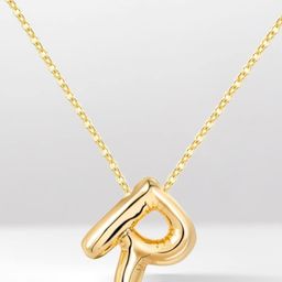 SALVE Anti-Tarnish R Initial Pendants with Chains image 1