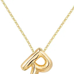 SALVE Anti-Tarnish R Initial Pendants with Chains image 3