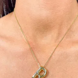 SALVE Anti-Tarnish R Initial Pendants with Chains image 5
