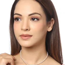 Unwind by Yellow Chimes Set of 2 Gold-Plated Studded & Beaded Square Pendants with Chains image 2