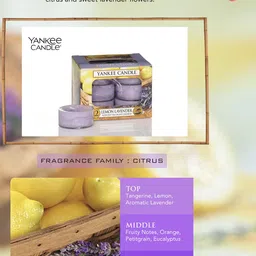 YANKEE CANDLE Lavender Colored Lemon Lavender Candles-image-13
