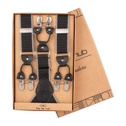 The Tie Hub Men Textured Y Back Clip On Suspender-image-61