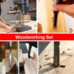 inditrust 1pc 10mm Die Square hole drill bits wood mortising chisel for image 5