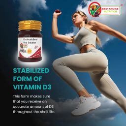 best choice nutrition Vitamin D3 60k Nano Shots One-A-Week For Strong Bones & Immune System 4×5ml image 5
