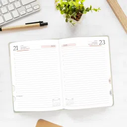 diarymart Designer Cover Hard Bound 2025 Diary with Dates I Daily Planner Diary 2025 I A5 Diary Ruled 344 Pages image 2