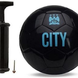 Black City Football With Air Pump Football - Size: 5-image-120