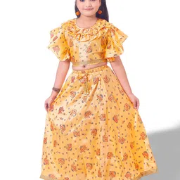 BAESD Girls Floral Embroidered Ready to Wear Lehenga Choli Set-picture-30