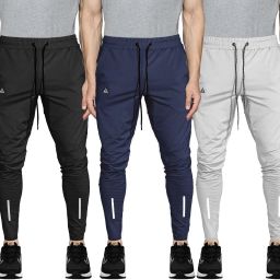 Pack of 3 Men Solid Multicolor Track Pants-image-76