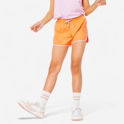 Girls' Breathable Multisport Shorts - Orange/Mauve-14