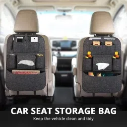Universal PU Leather Auto Car Seat Back Organizer Car Multi Pocket-28