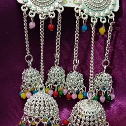 GMER006 Silver Jhumki Earring-image-19