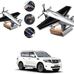 stylish Aeroplane Working on Solar Power with 360 Degree Rotation for Car Dashboard Air Freshener Perfume Car Interior Home/Office Organic Fragrance Accessories Decoration A185 Air Purifier-image-12