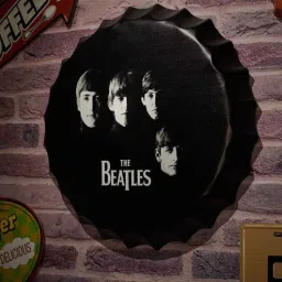 eazywagon Black Metal The Beatles Men Wall Decor-picture-41