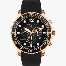 Swiss Made Lagoon Chronograph Quartz Black Dial Analog Watch - For Men H123CHPLN-picture-10