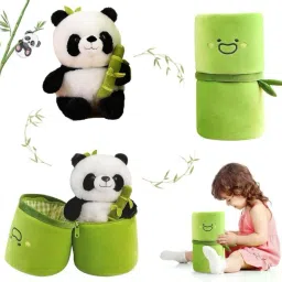 Hot Selling Reversible Bamboo Panda Cute Soft Toy- 28 cm-image-48