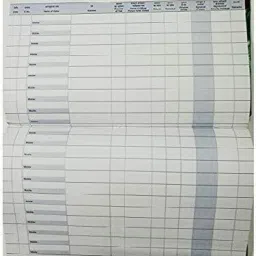 Gate Register, 34Cm 20Cm- 70 GSM Ledger Paper (200 Pg.(400 Front+Back) pack of 1 Gate Register 1-Part Hard Bound-image-21