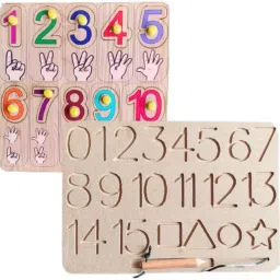 Wooden puzzle and tracing board for kids-29