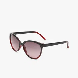 MTV Unisex Red Lens & Black Cateye Sunglasses with UV Protected Lens MTV-134-C4-13