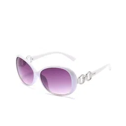 SYGA Women Rectangle Sunglasses with UV Protected Lens GL-225-White-image-43