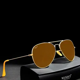 RESIST EYEWEAR Unisex Aviator Sunglasses with UV Protected Lens AIRCRAFTS GF-image-28