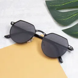 Ted Smith Unisex Round Sunglasses with UV Protected Lens-47