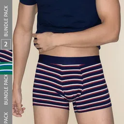 XYXX Pack Of 2 Striped Linea Micro Modal Trunks XYTRNK2PCKN685-image-62