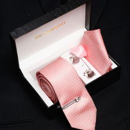 MUTAQINOTI Men Silk Necktie Accessory Gift Set-image-98