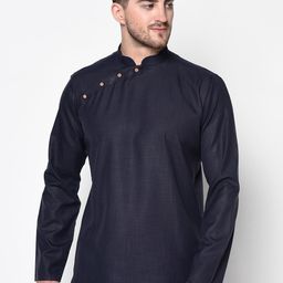 TABARD Men Mandarin Collar Pure Cotton Kurta-image-54