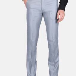 TrulyFeb Men Slim Fit Mid -Rise Cotton Formal Trousers-picture-47