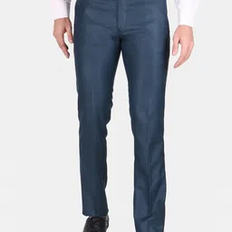 TrulyFeb Men Mid-Rise Slim Fit Cotton Formal Trousers-picture-44