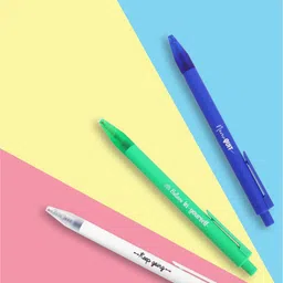 Doodle Pack Of 3 Fine Point Retractable Blue Ink Gel Pens-46