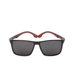 Scavin Men Grey Lens & Black Square Sunglasses with Polarised Lens image 2