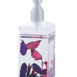 OBSESSIONS Pink & Transparent Agua Acrylic Soap Dispenser-54