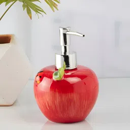 Kookee Red Apple Shaped Ceramic Soap Dispenser image 2