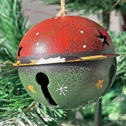 Little Surprise Box LLP Green & Red Big Size Jingle Ball Tree Ornament-image-59