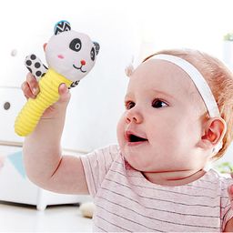 Baby Moo Infants Yellow Panda Rattle Toy-41