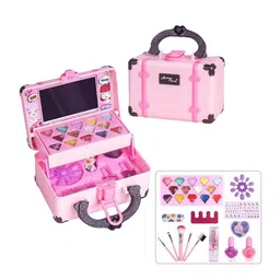 Kidology Girls Real Washable Unicorn Treasure Makeup Kit-46