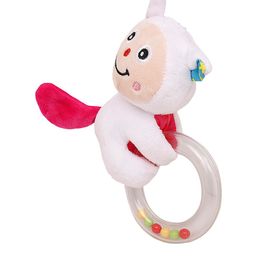 Baby Moo White & Red Cuddle Cat Handheld Rattle Toy image 4