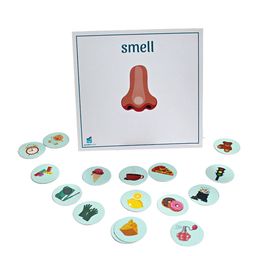 wonderLearn Kids White & Red Five Senses Paper Flash Cards Skill Development Toys image 5