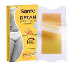 Sanfe Detan Wax Strips For Legs Arms & Bikini Line - 20 Wax Strips-31