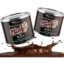 KURAIY Set of 2 Body Care Detan Chocolate Wax for Body Hair Removal - 600 g Each-17