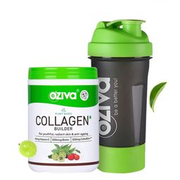 OZiva Plant Based Collagen Builder Powder With Biotin & Vitamin C With Shaker - 250g-6