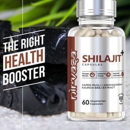 Nirvasa Set Of 3 Shilajit Capsules With Ashwagandha - 60 Capsules Each image 3