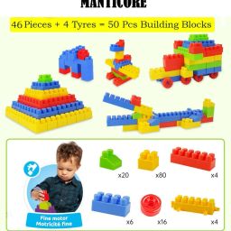 manticore B-14 Blocks for Kids 50PCS Building-Brick and Block Game Puzzles Set for Kids image 4