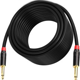 Heavy Duty 6.35mm Male to Male Stereo Jack Audio Path cord Cable For Microphone Straight TS Patch Cable-image-50