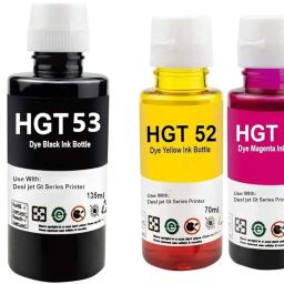 HGT DeskJet GT Series / Ink Tank Series Black + Tri Color Combo Pack Ink Bottle-5