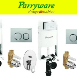 Half Frame Concealed Cistern, with divater body upper Pluto set of 2 pic 098 Dual Flush Tank-picture-0