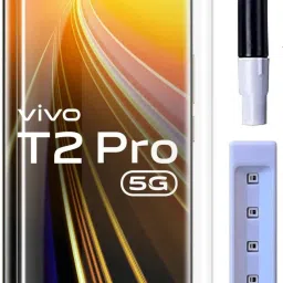 OneTech Edge To Edge Tempered Glass for Vivo T2 Pro 5G 9H Hardness, Premium UV Screen Protector-22