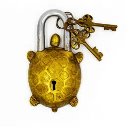 Turtle Brass Lock Unique And Antique Beautiful Padlock Handicraft work Lock-image-32