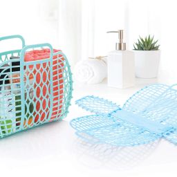 Plastic Foldable Light Weight & Smart Lock Plastic Fruit & Vegetable Basket-20